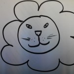 modèle de dessin de lion 