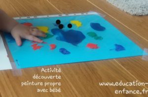 Peinture propre : activité créative et sensorielle pour bébé