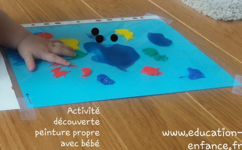 La peinture propre: activité créative et sensorielle pour bébé